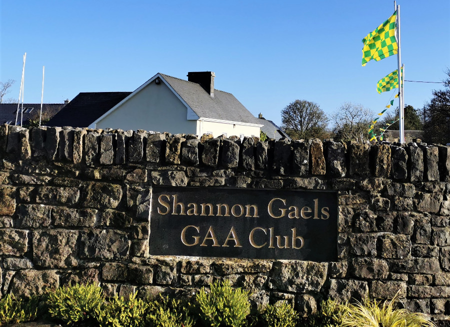 Shannon Gaels sign at Club grounds